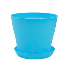 Plant Flower Pot Plastic 9 Colours 5 sizes Gloss Pots Planter Saucer Tray Decor
