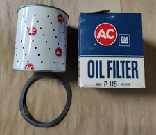 Vintage NOS OEM AC Heavy Duty Oil Filter Cartridge P115 GM 5572288 12-115