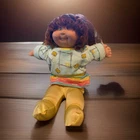 Cabbage Patch Kids 16in Soft Body Girl Doll Brown Hair Eyes Outfit 1982