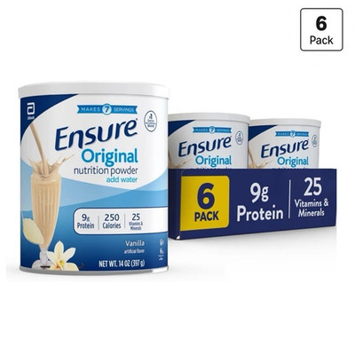 Ensure Original Vanilla Meal Replacement Powder Shake Mix 14 oz Gluten-Free (6)