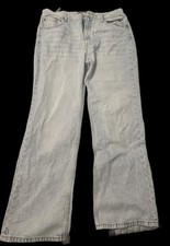 Denim Jeans Aeropostale High Rise Baggy Light Wash Women's 90s Inspired 14 Short