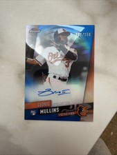 2019 Topps Finest Cedric Mullins Rookie Card Auto Autograph SP #21/150 Orioles. rookie card picture
