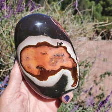 Polychrome Jasper Freeform Desk Decor Lovely Pastel Peachy Colors 610 grams