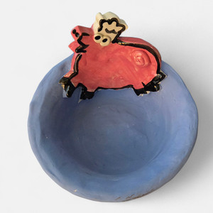 Nicole Engblom Sample Pig Bowl RARE 2007