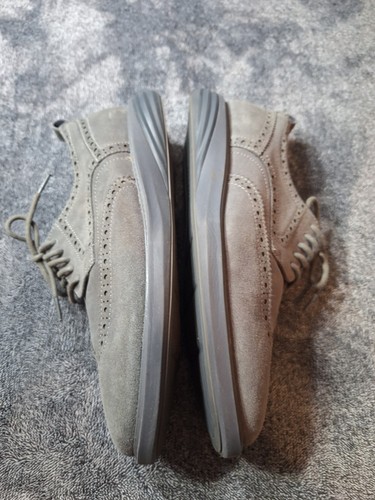 Cole Haan Grandevolution Suede Wingtip Oxford Shoes Mens 9M Grey Causal Dress - Picture 11 of 14