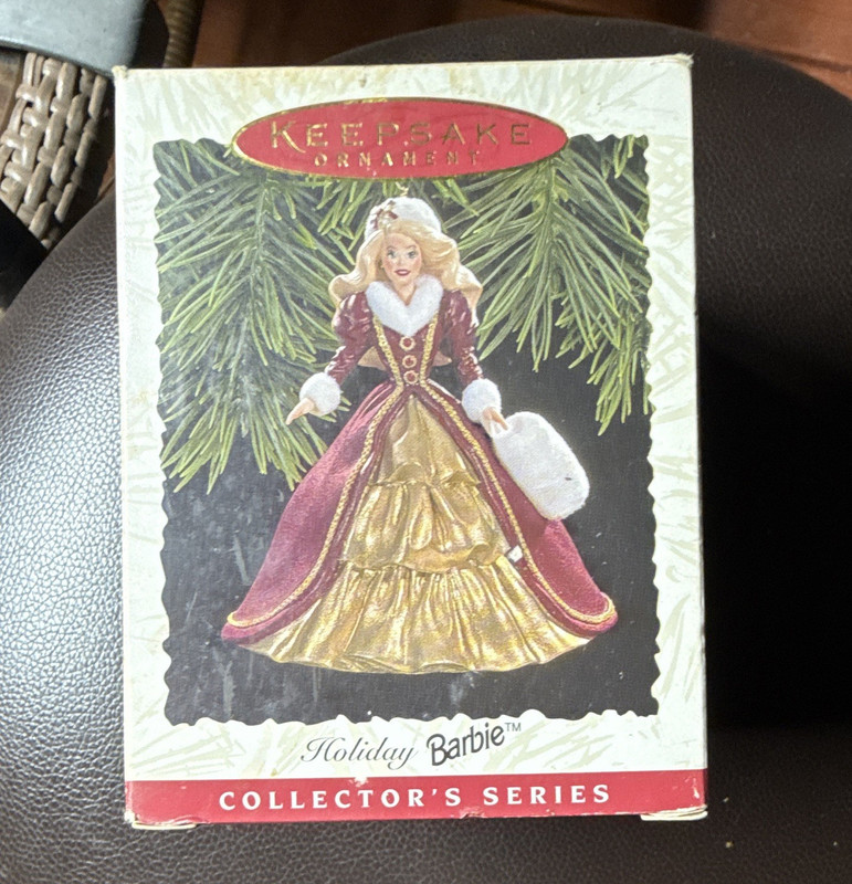Hallmark Keepsake Holiday Barbie Collector’s Series Ornament 1996