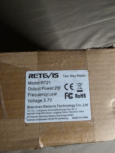 Retevis RT21 Walkie Talkie UHF 2 Way Radio VOX Outdoor 5pack - Zdjęcie 2 z 7