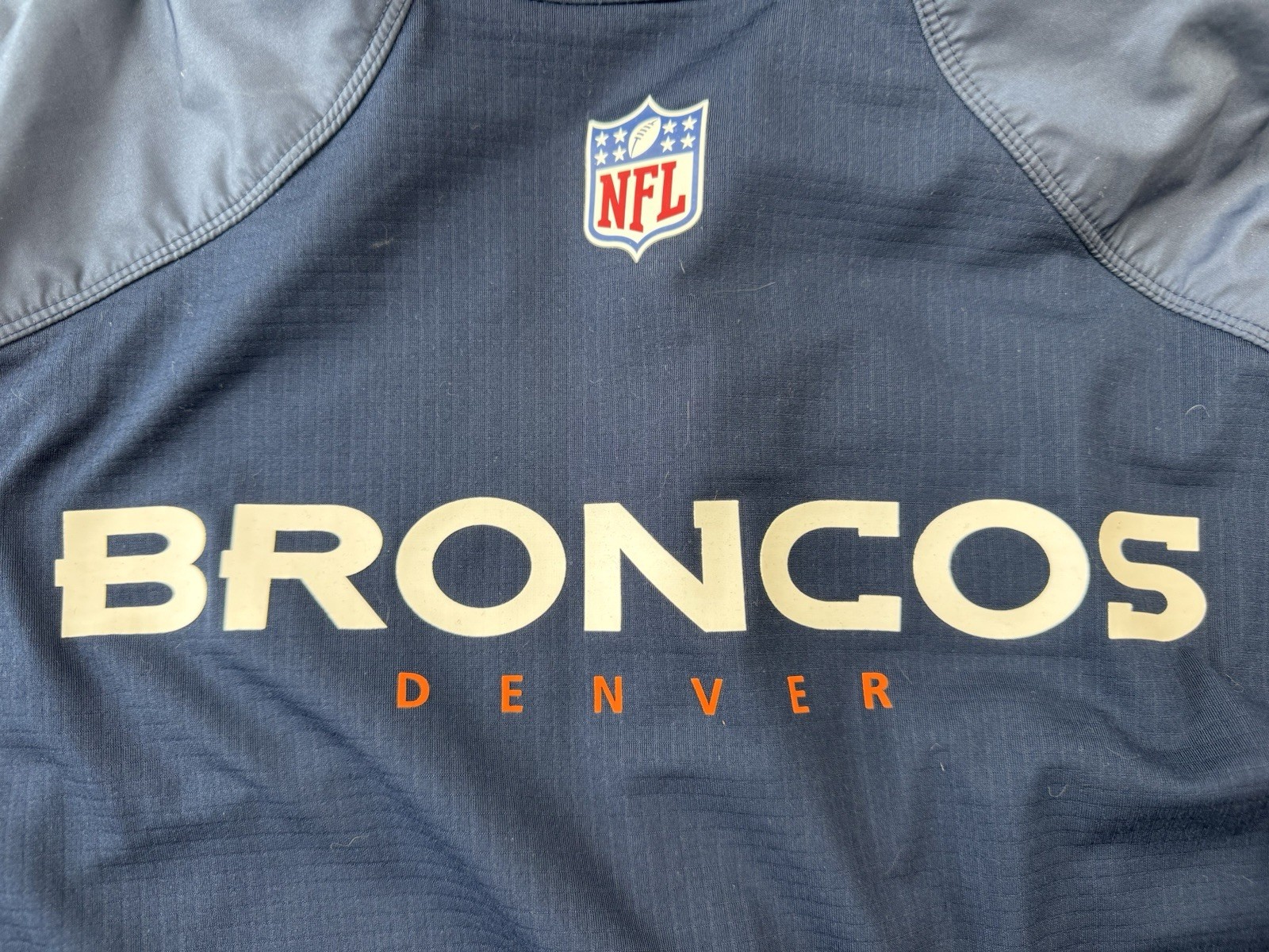 NIKE Onfield Denver Broncos Pullover Jacket Mens Medium Windbreaker Golf Dri Fit thumbnail 6