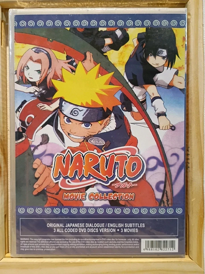 New Sealed. Naruto: Movie Collection: 3 Disc, Japanese Dialogue with English Sub - Image 2 of 4