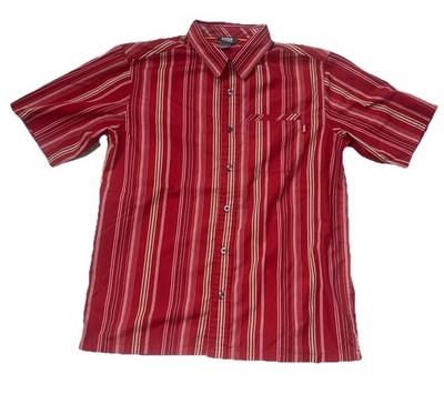 Outdoor Research Dry Release Mens Striped Short Sleeve Button Down Shirt Large