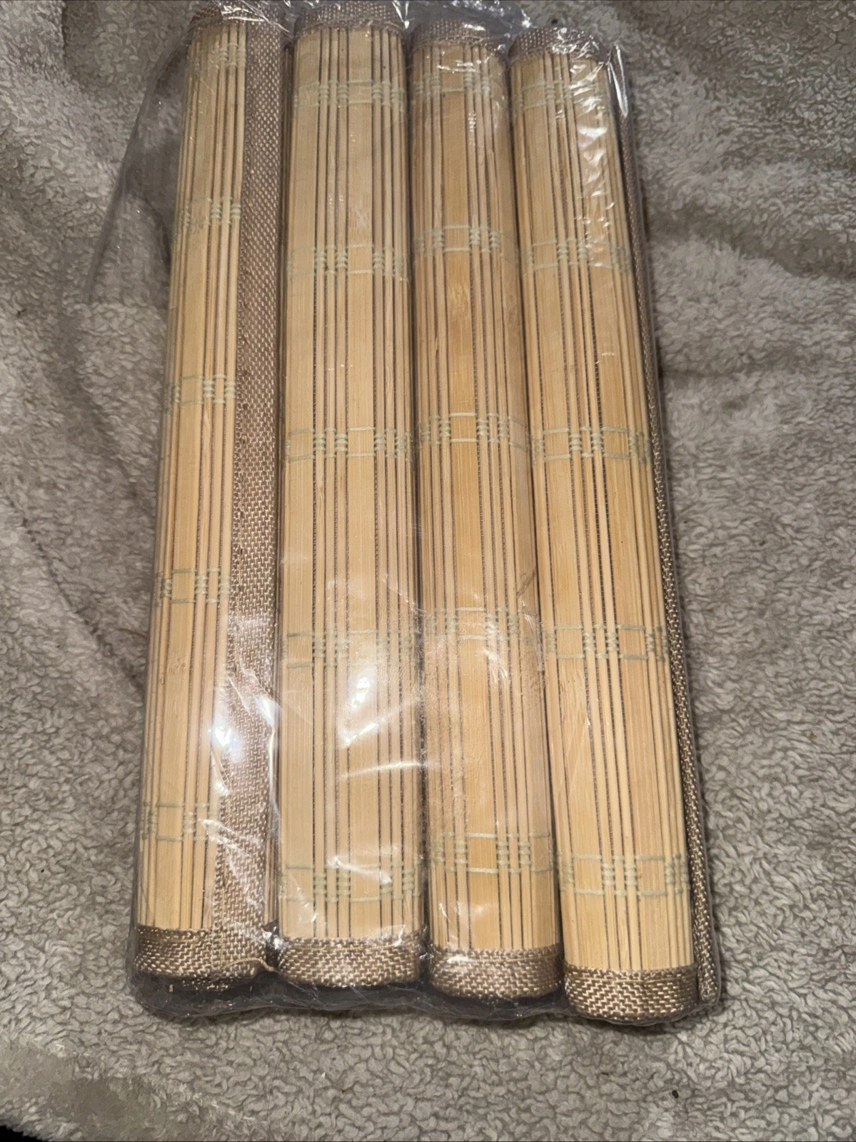 Bamboo placemats Or Sushi Roll Matts set of 4
Opens in a new window or tab