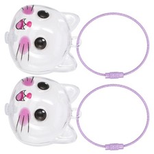 2 Pcs Pet Hair Storage Keychain Memorial Keepsake Display