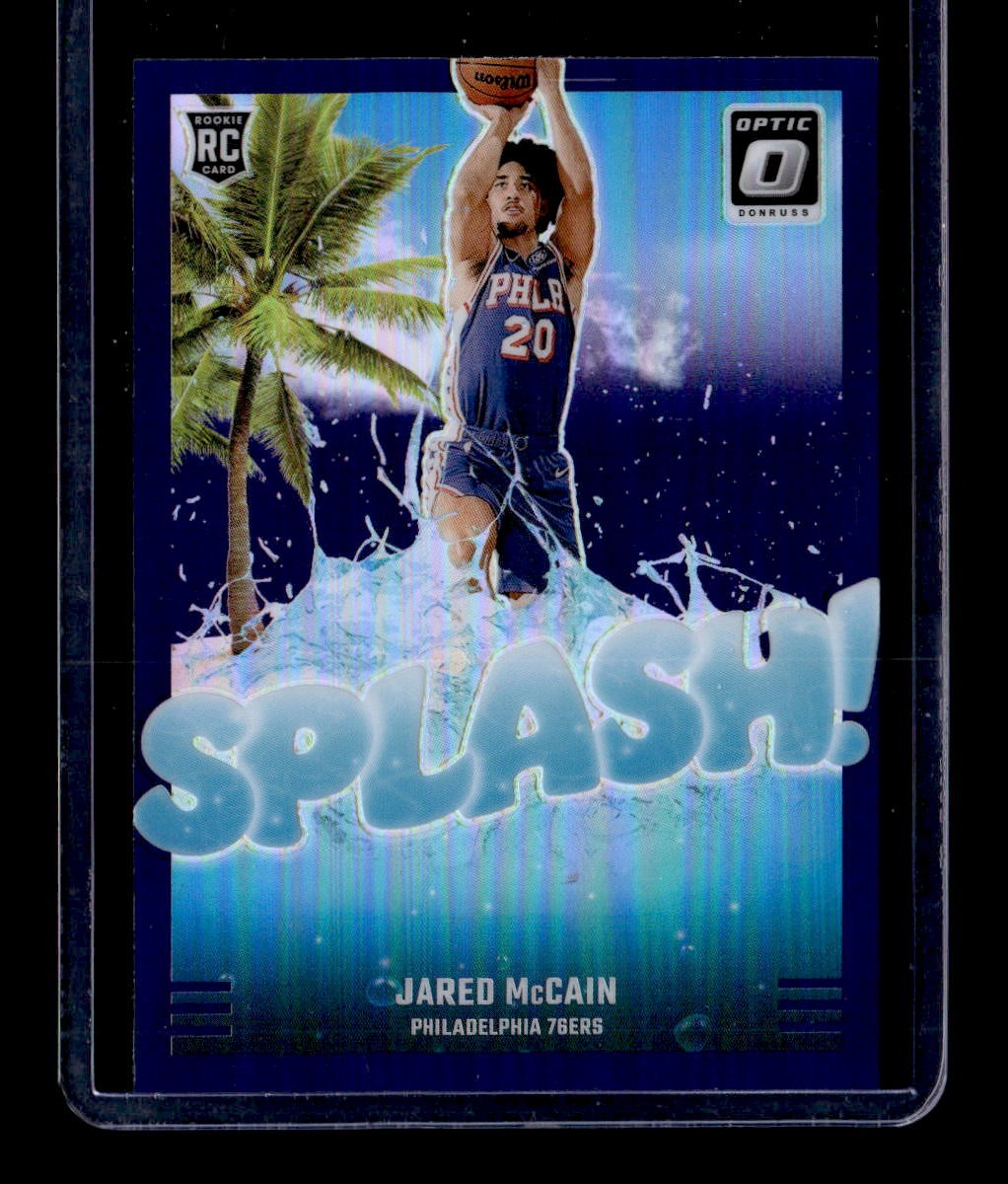 2024-25 Donruss Optic #3 Jared McCain Splash! Philadelphia 76ers