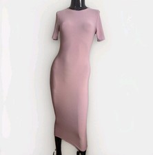 PrettyLittleThing Baby Pink Bodycon Style Fit Bandage Dress Size XS UK6 US2 EUR