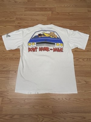 Vintage Rare Bad Boy Club Don t Drink And Drive Shirt Fits Large/ XL White
