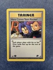 team Rocket Trainer here comes team rocket 1st edition 71/82 card