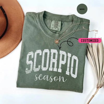 Scorpio Season Comfort Tee Zodiac Astrology Birthday Gift Shirt Soft Top