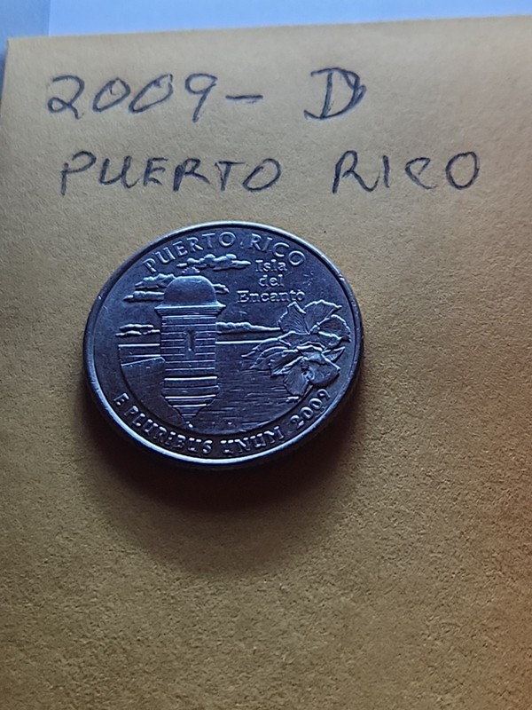 2009-D 25C Puerto Rico U.S. Territories Quarter