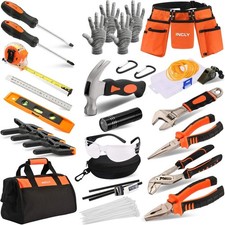 95 PCS Kids Real Tool Set, Boys Small Real Hand Tools Kit