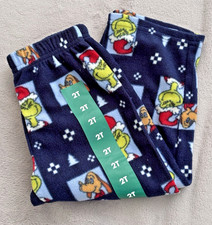 The Grinch Christmas Size 2T Sleep Pant Fleece Cozy Pajama Lounge Dr. Seuss