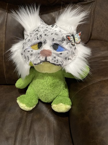 Handmade Snow Leopard Therian Mask Fully Lined W Eye Mesh+fur - Picture 6 of 7