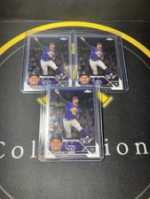 2023 Topps Chrome Ezequiel Tovar Base Rookie Card (3 Card Lot)