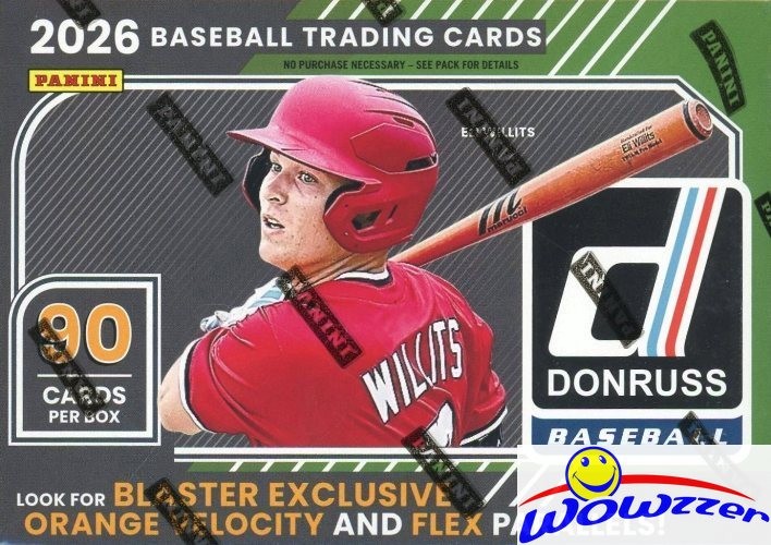 2026 Donruss Baseball EXCLUSIVE Factory Sealed Blaster Box-AUTO/MEM+90 Cards!