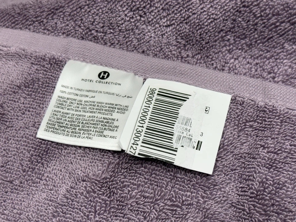 Hotel Collection турецкая баня простыня сиреневый фиолетовый 33 x 70 «новый - Изображение 3 из 4