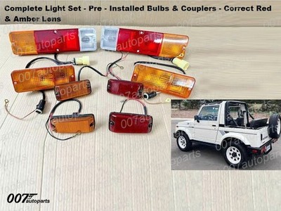 Light Set Complete for SUZUKI SAMURAI 80'-95 - Correct Amber & Red
