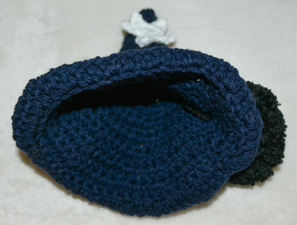 Fantasia de feiticeiro prematuro feita à mão Mickey roupa de bebê foto Halloween crochê - Imagem 4 de 4