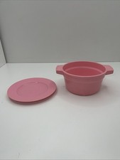 VINTAGE 1990 FISHER PRICE "Fun with Food" POT PLATE Pink Replacement USA
