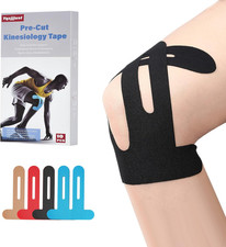 10 PCS Waterproof Kinesiology Tape for Shoulders/Knees,Precut Strips for Knee Pa