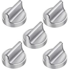 Set of 5 Range Knobs For Whirlpool W10698166 W10594481 Range/Stove Knobs