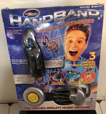 Hand Band Virtual #Instruments 3 in1 Band Drums Electric Guitar Keyb Free Ship