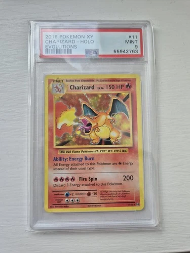 PSA 9 - CHARIZARD - 11/108 - XY Evolutions - Pokémon TCG