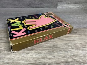 Vintage 1990 Nintendo NES Tengen KLAX Complete Game + Sleeve + Original Box