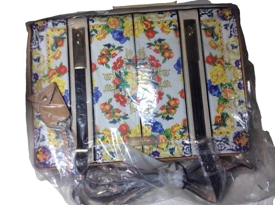 RIVER ISLAND FLORAL PRINTED TOTE ORANGE BAG - Image 4 of 4