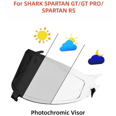 Photochromic Visor For SHARK SPARTAN GT / GT PRO / SPARTAN RS Helmet Shield Lens