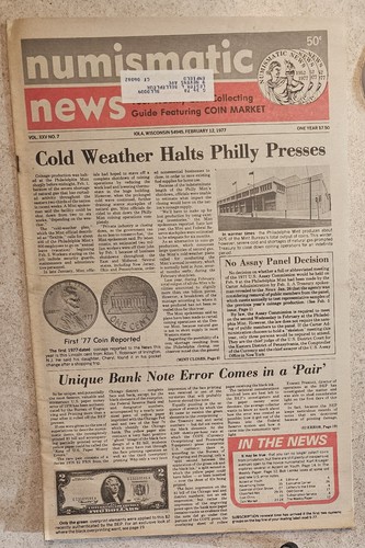 Numismatic News / February  12,  1977  -  VOL. XXV NO. 7 - OFFERS !! - OFFERS 