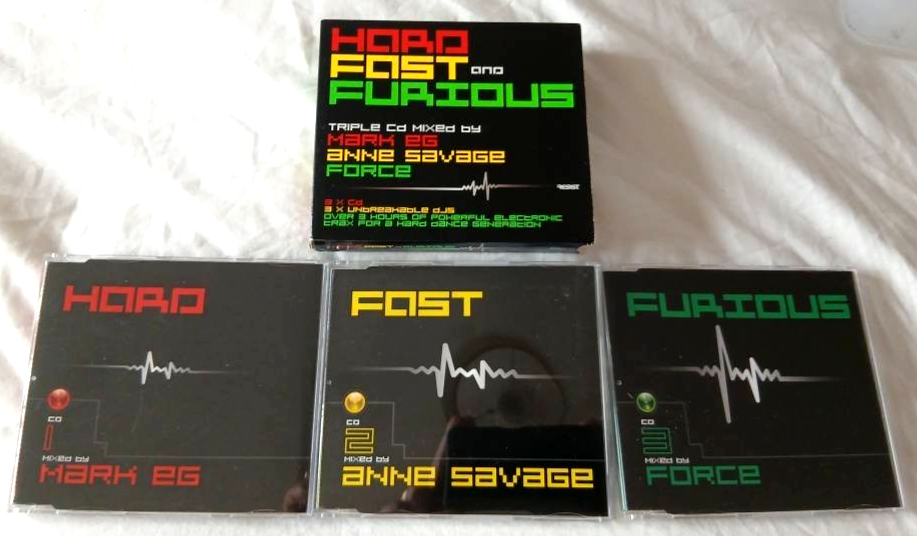 HARD FAST AND FURIOUS ~ 3 DISC CD BOX-SET ALBUM VARIOUS ARTISTS VGC + FAST P&P