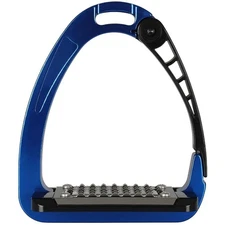 Premium Quick Release Safety Stirrups Horse Riding Aluminum Stirrups 4.75" Blue