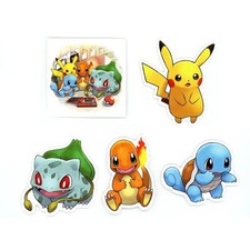 Pokemon Timeless Adventure Kanto Sticker Set 5pc Pocket Monsters Japan Import