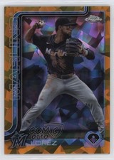 2025 Topps Chrome Sapphire Edition Orange /25 Otto Lopez #134 1id5