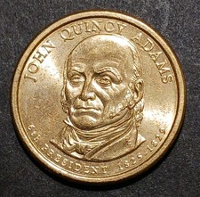 2008 D Dollar John Quincy Adams Presidential Commemorative Coin