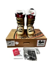 Rossignol Pure Pro Heat GW Women's Ski Boots 27.5 Metal Gold Heated – New
