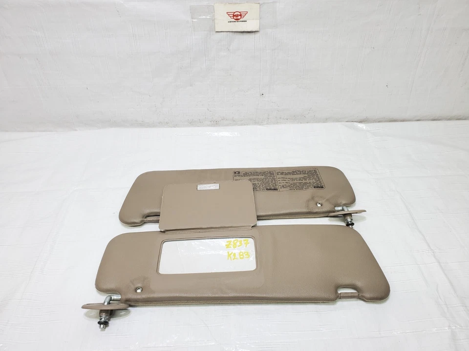 1996-1998 Toyota 4Runner Sun Visor Right Passenger Left Driver Sunvisor Set OEM Foto 4 de 4