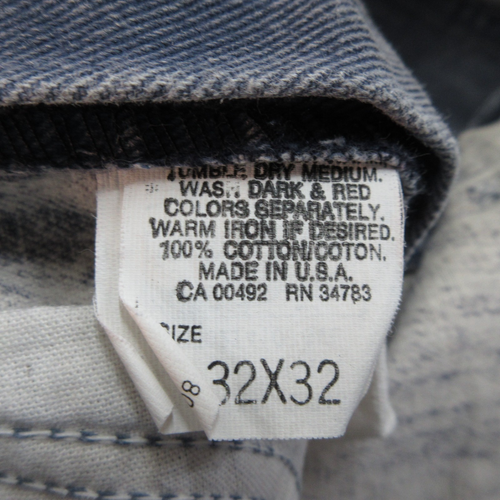 Lee Vintage Denim Jeans High Rise Tapered Mens 32x32 Made In USA Purple Blue - Picture 3 of 9