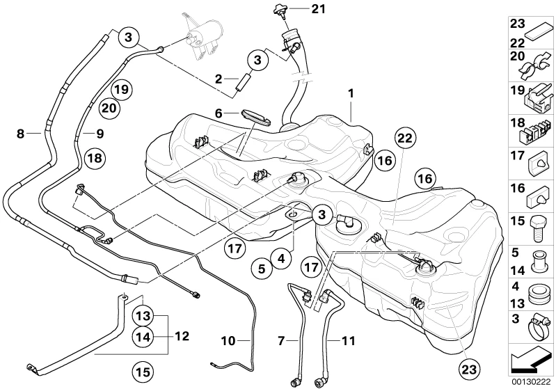 BMW Genuine Locking Anti Theft Fuel Tank Filler Sealing Cap 