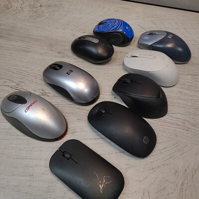 Computer Laptop Mouse Lot Of 9 For Parts Only HP Compaq Logitech ...