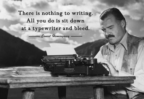 Ernest Hemingway There Is Nothing Print Picture or Framed Wall Art - Picture 6 of 15